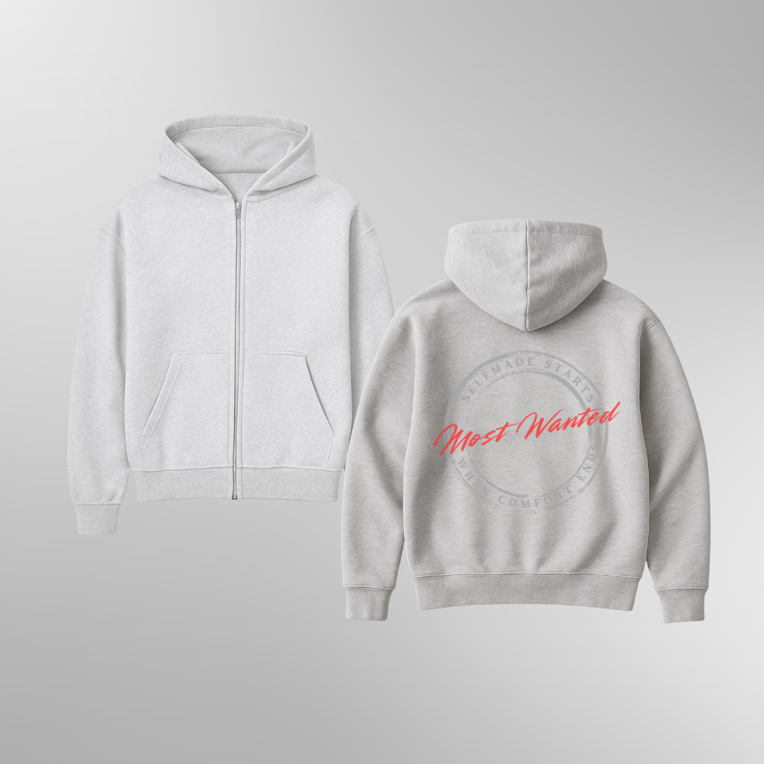 TSW „Most Wanted“ – Oversized Zipper Hoodie