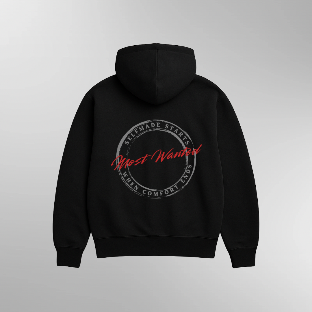 TSW „Most Wanted“ – Oversized Zipper Hoodie