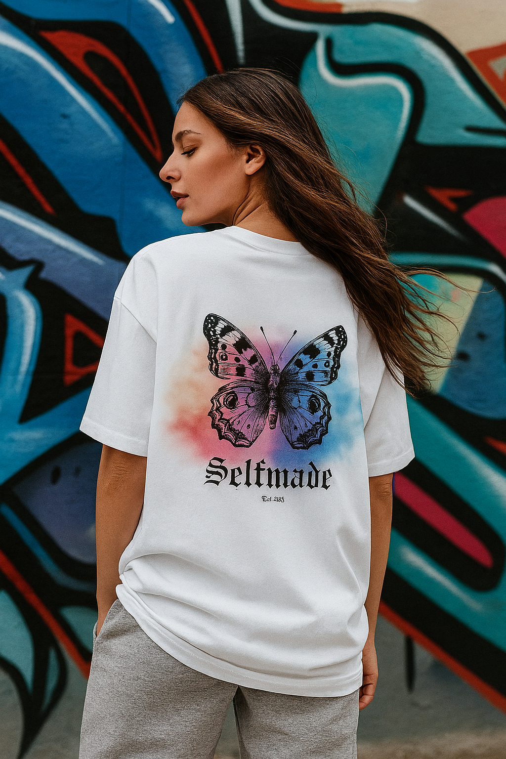 TSW "Butterfly Statement" Oversize T-Shirt Blast