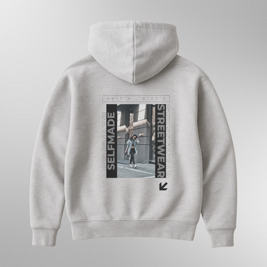 TSW "Selfmade Coordinates" Oversized Zipper Hoodie