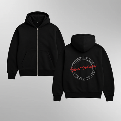 TSW „Most Wanted“ – Oversized Zipper Hoodie